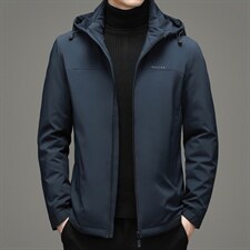 2023年新款羽绒服中年男士短款连帽羽绒冬季男装SNNYR86R012-P205,男装羽绒服,电商B212（原钱塘6029）
