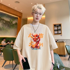 直播供货2025夏装新款纯棉印花短袖T恤A158-T2422-P16特价控29，男装T恤，电商A158