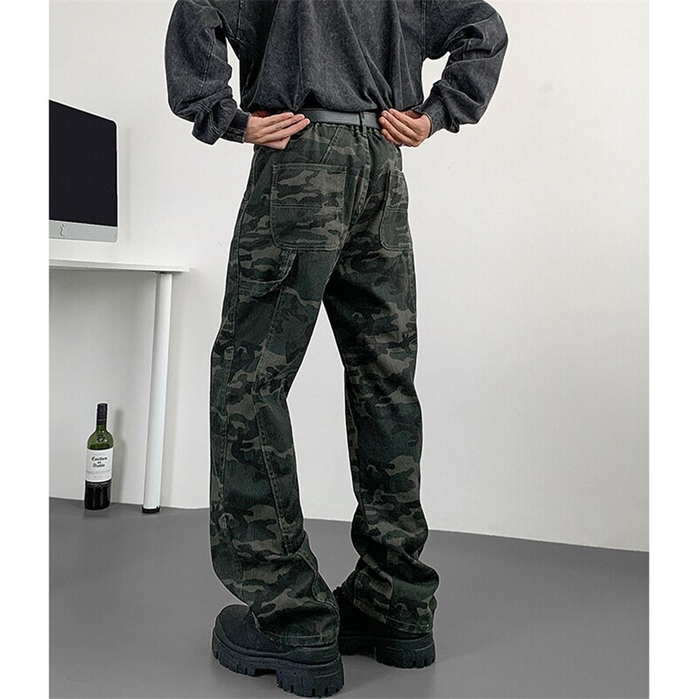 现货高品质复古迷彩工装休闲裤加肥加大伐木裤310A-2BK501P60，男装休闲裤，星座310A-2