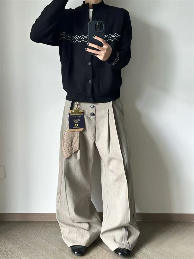 现货~秋冬几何针织提花开衫毛衣外套MY2585批68,男装针织衫/毛衣,星座1411A-6