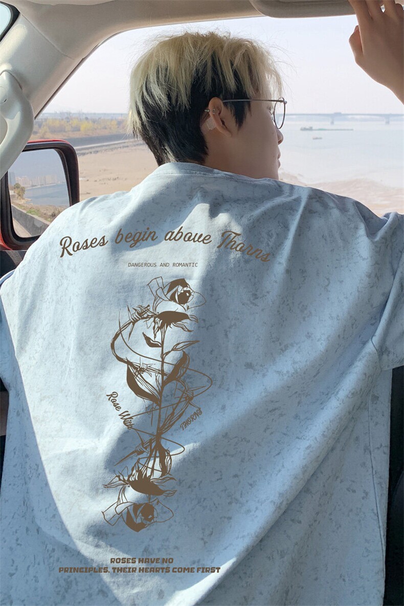 ！2026夏季新款潮牌短袖T恤百搭情侣半袖T2542特P28,男装T恤,电商B220