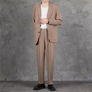 休闲西装男士外套结婚礼服春季新款潮牌西服套装男 TK7470图片