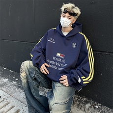 E22P50春秋男女同款新款卫衣男生套头衫时尚宽松打底衫，男装卫衣，星座512-6