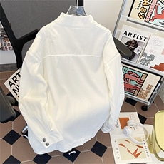 W403-P76美式复古荆棘立体绣夹克春秋cleanfit宽松立领工装外套，男装夹克，星座911-1