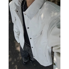 秋冬小众解构痞帅机车上衣外套男复古PU皮衣短夹克外套JHT234，男装皮衣，星座1116A（原606A-3）