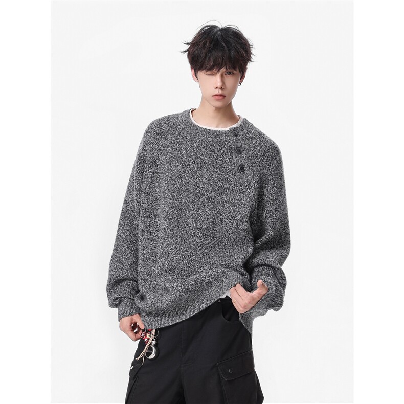 25秋冬设计感新款圆领毛衣男高级舒适打底针织衫705-1-Y806-P75，男装T恤，星座705-1