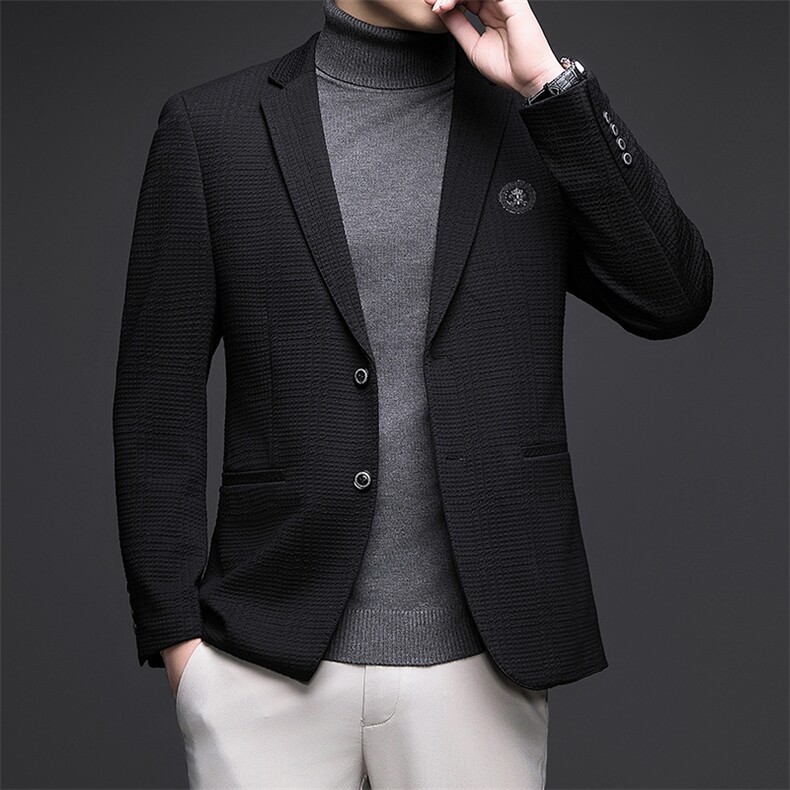秋季新款西装男西服简约外套西服商务休闲小西装单西,男装西服,电商B360