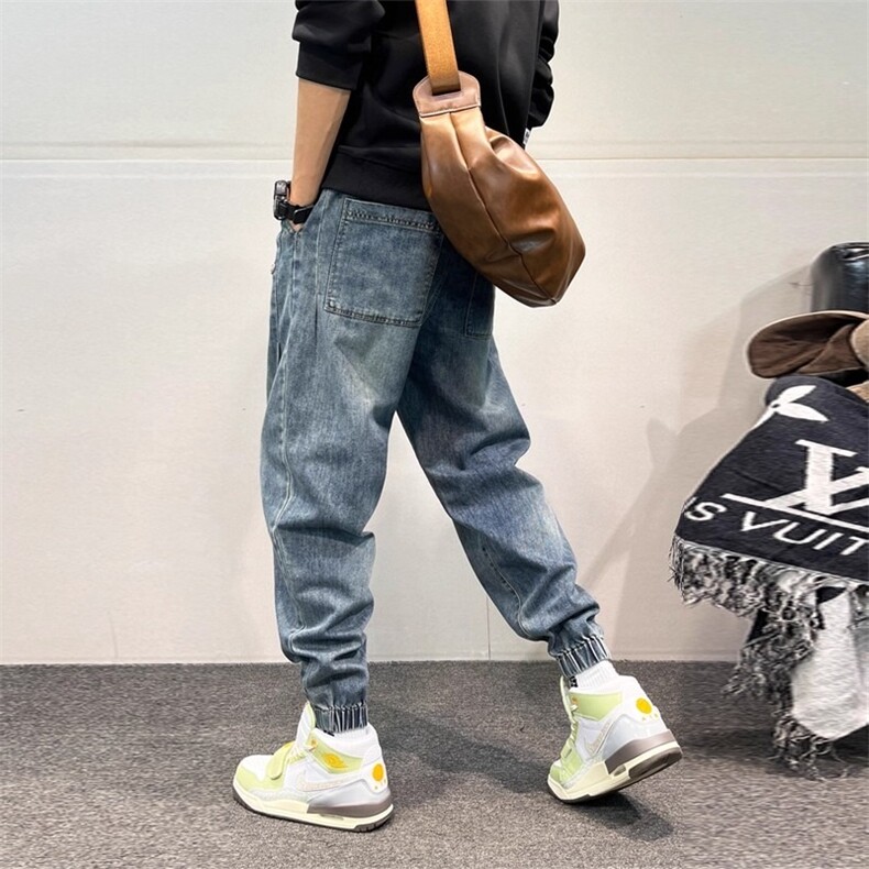 新款牛仔裤男士男装宽松直筒潮牌春秋休闲四季常规裤子男NZ655,男装牛仔裤,星座208-5