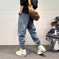 新款牛仔裤男士男装宽松直筒潮牌春秋休闲四季常规裤子男NZ655，男装牛仔裤，星座208-5