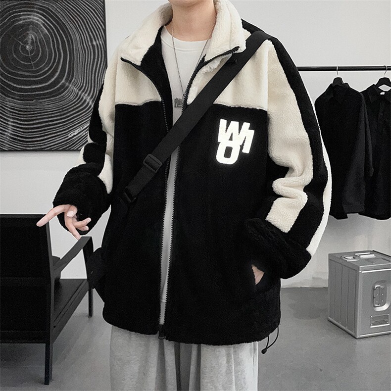 冬季港风加绒加厚羊羔绒棉衣休闲棉服外套男士8853-P115控价138,男装棉衣,电商A441-1