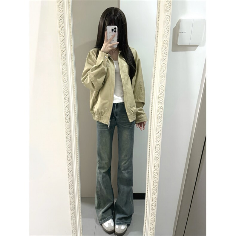 网图美式复古工装夹克秋季新款宽松百搭拉链开衫外套JK08311-P68,男装夹克,星座308B-2