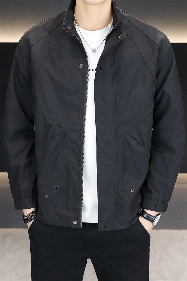 春季新款男士立领高端潮流百搭休闲夹克外套上衣7937P75,男装夹克,电商B226