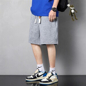2022潮流短裤华夫格面料宽松港风裤子男士DK7870-P41，女装休闲裤，星座717