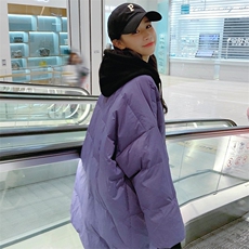 现货，2022新款拼色中长款羽绒服P265-388，女装连衣裙，浙宝276（原081）