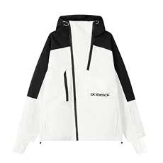 冬季防水防风加厚机能潮滑雪衣男女连帽抽绳滑雪服外套HF57-P175，男装棉衣，电商A001