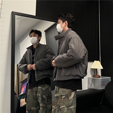 模特图哈灵顿棉服MY640M-2XLP115，男装棉衣，电商C313