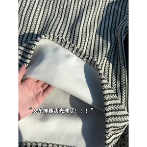 XZ809A/SYR58/特P24/控48/加绒特P34/控58 小香风雪尼尔V领卫衣图片