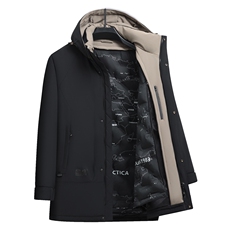 高端羽绒服高级感加厚冬装男士中长款羽绒服313B--WH2583-P320，男装羽绒服，星座313B