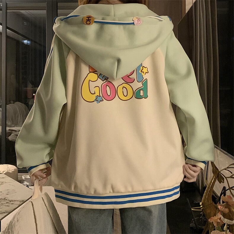 C949-P100学院风棒球服外套少女春秋2025新款初中高中学生宽松,男装棉衣,星座911-2(原星座613-2）