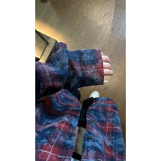 现货复古晕染格子长袖衬衫女高级感慵懒风外套男C19-P50控78，男装衬衫，星座205-5