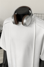美式解构重磅潮牌cleanfit半袖纯色短袖X416B-1-DT1079-特P25限48，男装T恤，星座416B-1