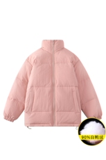 25冬季休闲纯色百搭男女舒适宽松羽绒服潮牌帅气外套28351-特P180，男装羽绒服，电商B306
