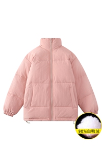 25冬季休闲纯色百搭男女舒适宽松羽绒服潮牌帅气外套28351-特P180图片