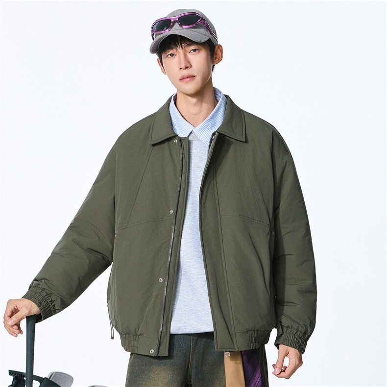2025秋冬新款翻领工装夹克男户外登山服棉服W0118,男装夹克,电商D215