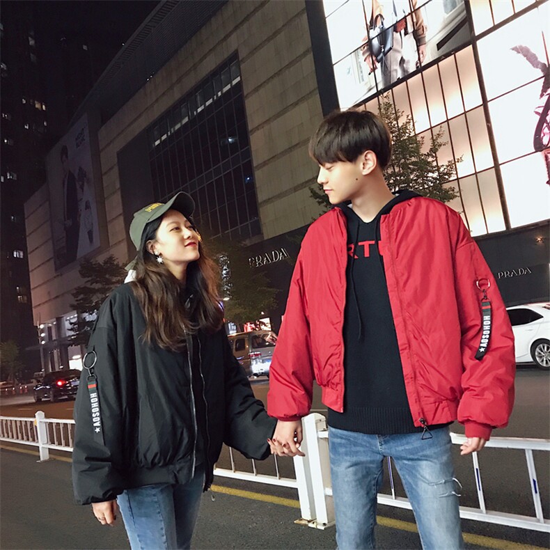 情侣港风棉袄休闲加厚店主大码街拍短款面包服男女棉衣1711/P100,女装棉衣/棉服,星座1506-1