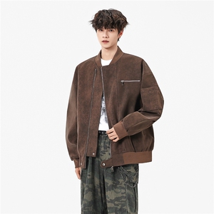美式高阶   秋冬PU棒球服夹克痞帅百搭情侣外套 J562505  TP75图片