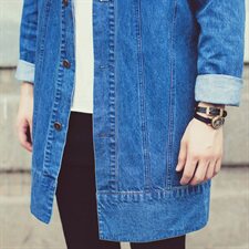 2021春夏现货男装复古百搭中长款外套水洗牛仔风衣C1369，男装风衣，星座1904A