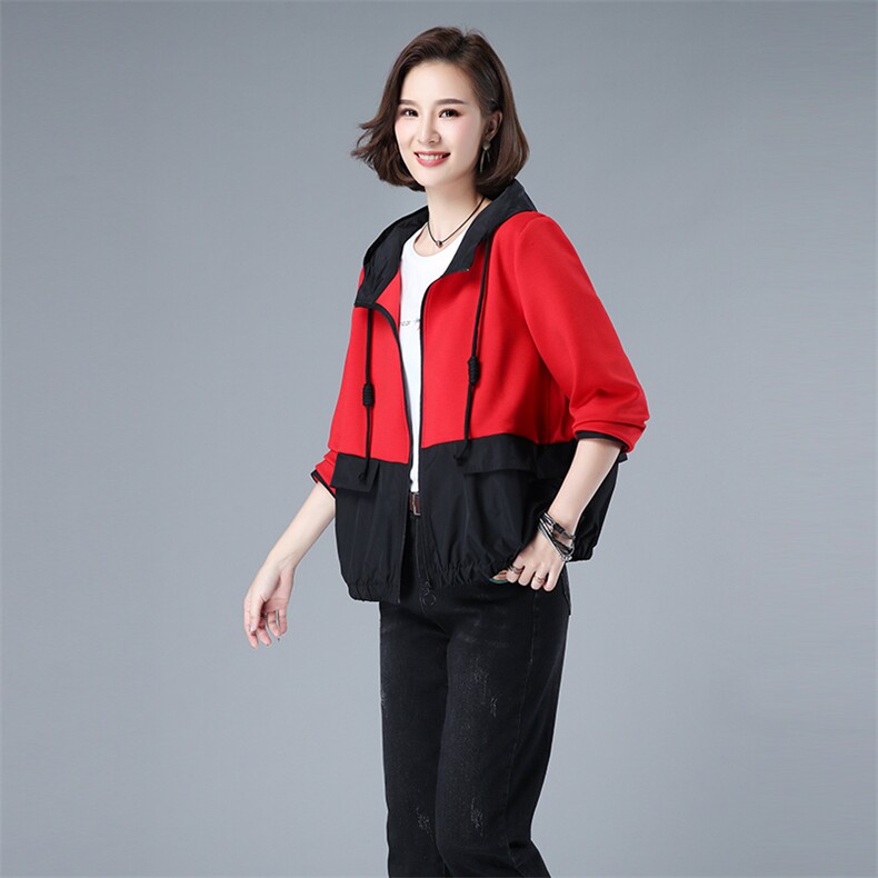 时尚春季新款女装短外套修身显瘦中长款风衣百搭休闲外套图片