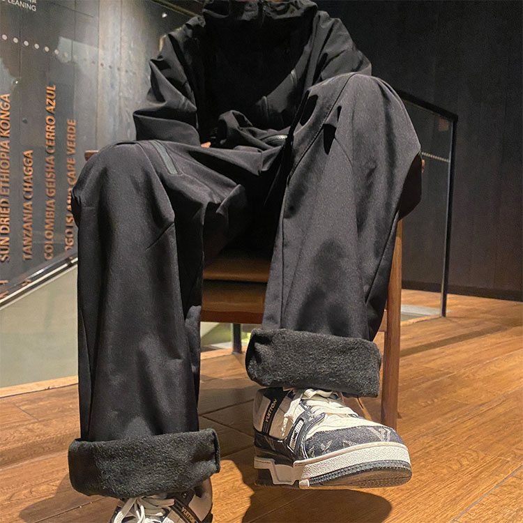 冬季机能拉链褶皱设计冲锋裤K23549-P50控68加绒K23549JR-P60控78,男装休闲裤,电商B315