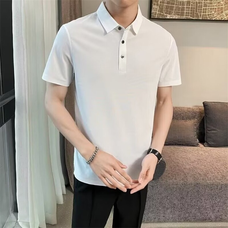 夏新款短袖翻领polo衫男士休闲百搭时尚宽松纯色上衣PL09P55,男装T恤,星座1013-5