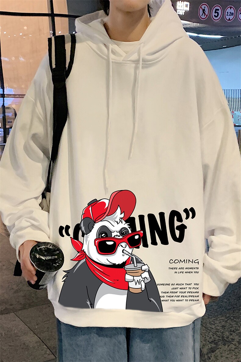 WY2218-P35纯棉连帽卫衣男大码运动帽衫宽松薄外套男,男装卫衣,电商A040