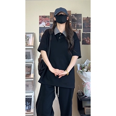 假两件格子拼接T恤夏季美式潮牌短袖POLO衫翻领上衣T3640-特价P29，男装T恤，电商A007