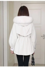 2025女士派克服万人迷真獭兔毛獭兔毛内衬，女装短外套，泰合衣坊