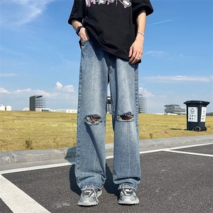 青春流行ins男直筒水洗牛仔裤C983 P45图片