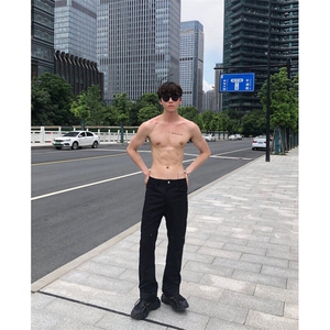 春夏季新款美式高街机能铆钉解构休闲裤BK2304-P60控78图片