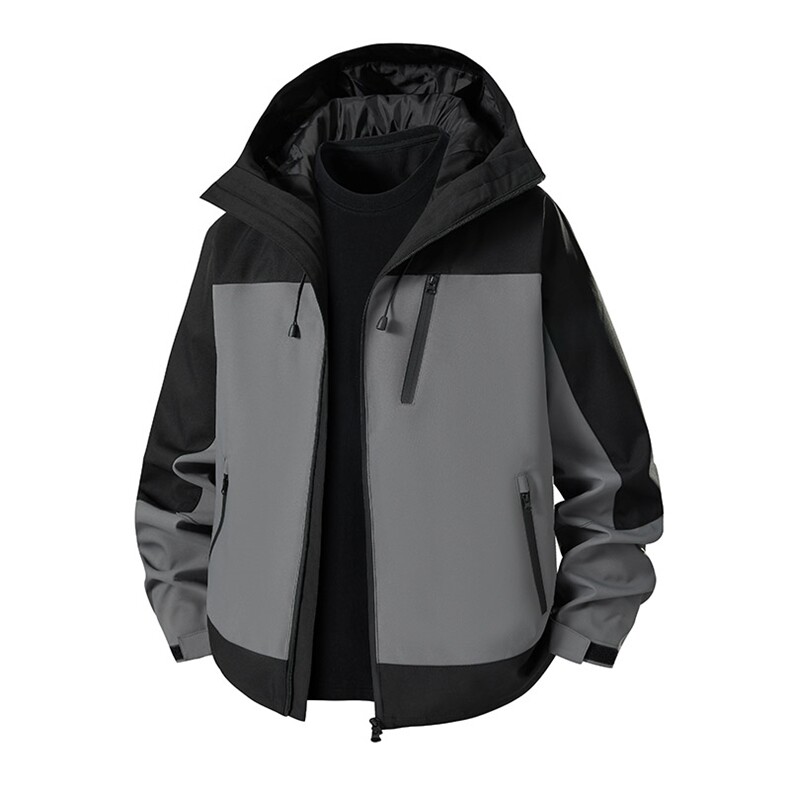 新款男女高品质户外登山服青少年学生冲锋衣夹克外套HS6607,男装夹克,星座1206（原A206）