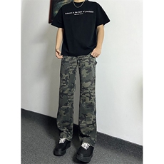 秋季美式ins高街hiphop迷彩水洗伐木裤工装货号K2312P55，男装工装外套，电商A063