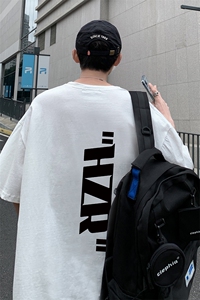 DX17002-P20 纯棉短袖t恤男大码半袖打底衫宽松体恤衫 港风图片