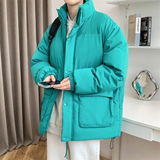 冬上新加棉加厚棉服港风纯色立领棉衣外套男女8349-P115控价158，男装棉衣，电商A441-1