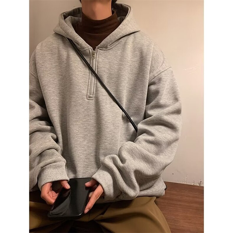 卫衣男潮牌秋冬高街hiphop加绒款外套A26P40,男装卫衣,星座1116-2