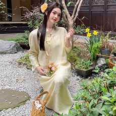 清冷感新中式国风套装裙女2025春新款高级感简约气质半身裙两件套，女装套装/套裙，浙宝305