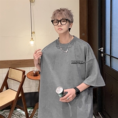 T2327特P25控38夏季高品质麂皮绒印花T恤，男装T恤，电商B205