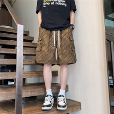 K5037/特P32新款夏季男士宽松工装短裤男休闲五分裤沙滩裤中裤，男装牛仔裤，电商A141