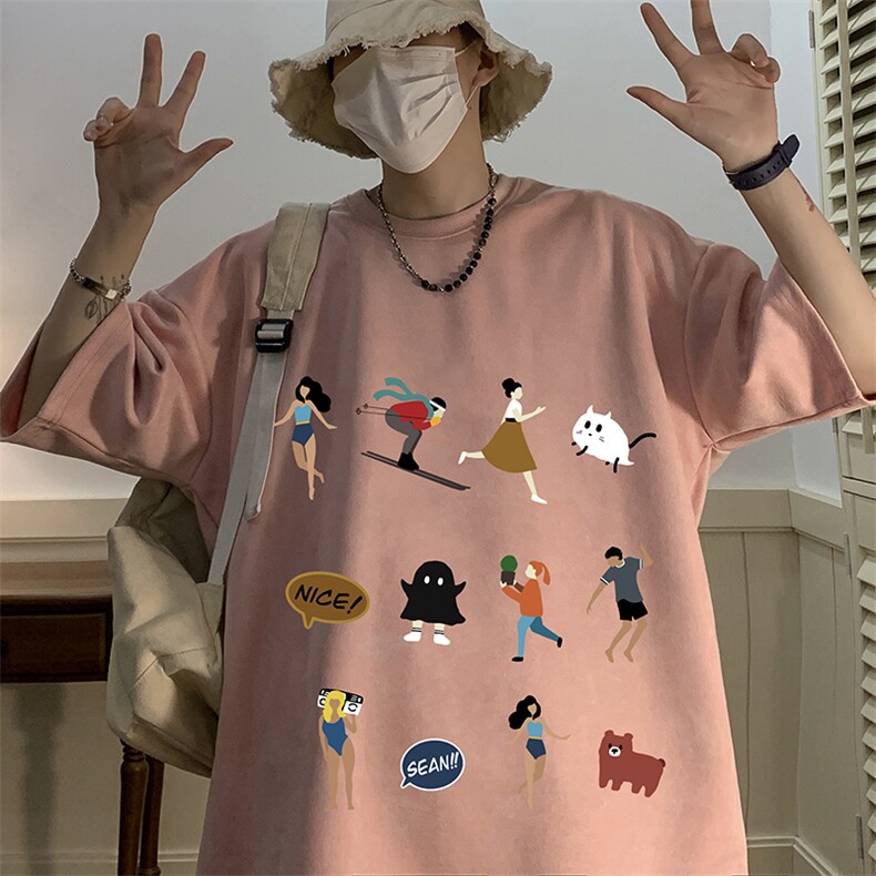 麂皮绒短袖t恤男大码半袖男JD82303-P25,男装T恤,电商A040