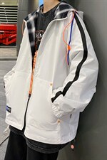 JK1222023秋季新款双面穿韩版宽松连帽夹克外套P90主推,男装夹克,星座109