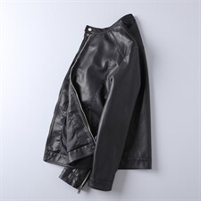 皮衣男修身韩版帅气潮流春秋季男士派克机车服青年修身皮夹克外套，男装皮衣，星座四季星座1412
